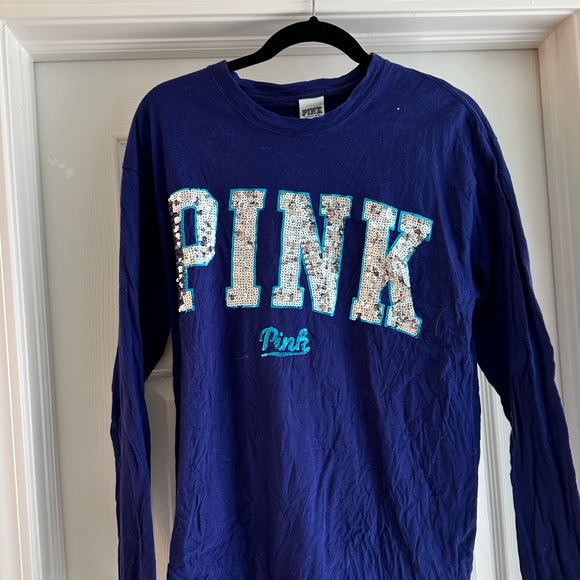 PINK sequin long sleeve tshirt - Picture 2 of 6